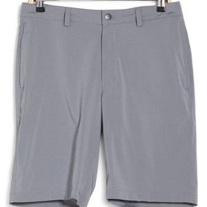 Gray Black Clover Golf Shorts